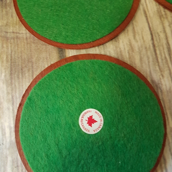 Vintage wood coasters with ducks - Picture 4 of 4